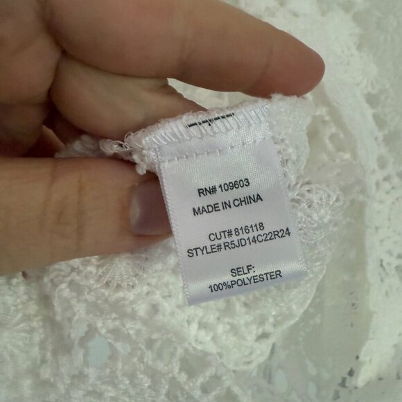 NWT‎ Rabbit Rabbit Rabbit Designs 3/4 Sleeve Shrug Women's 2X White - Picture 6 of 8